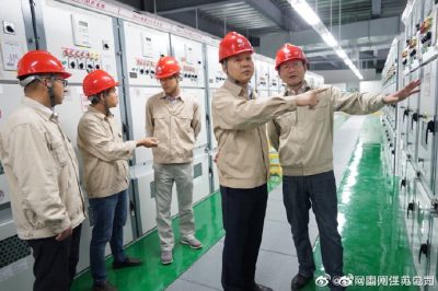 姜堰供电公司在俞耿输变电工程检查投运情况