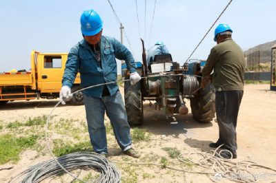 海阳供电公司进行线路升级改造