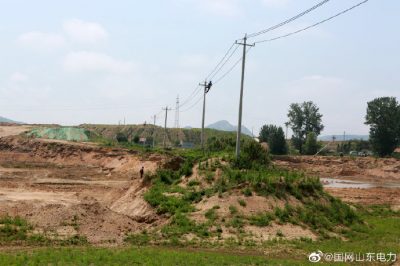 海阳供电公司积极配合海阳市防汛水利工程建设