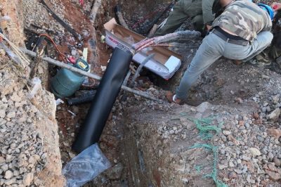祁阳县供电公司借助专业电缆故障查找仪找到深埋在地下的电缆中间接头绝缘击穿故障点
