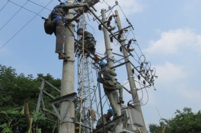 安山镇福利院变压器增容工作圆满完成