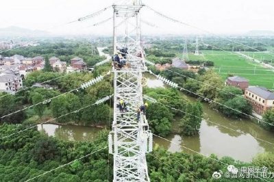 110千伏输变电工程现场放导线