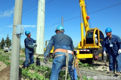 海门市供电公司对农业专线10千伏江海线进行升级改造