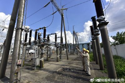 昆山市供电公司对110千伏陆杨变电站开展巡视测温