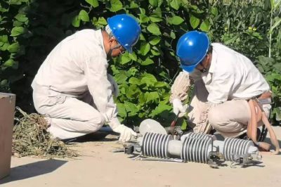 抢修综合变10千伏熔断器熔芯烧坏脱落掉地