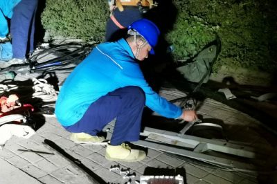 郯城县供电公司抢修10千伏龙门5线戳伤电缆跳闸