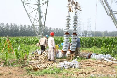 500千伏输变电工程线路放线工作顺利完成