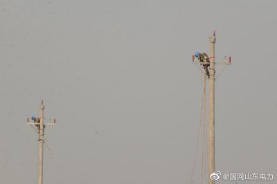 莒县供电公司对10千伏当门线升级改造
