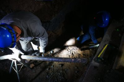 128城南线路烟草公司支电缆线路挖断抢修
