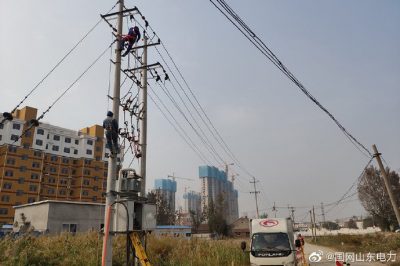 10千伏盛华东线李南支线2号杆拆除工作