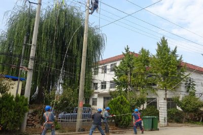 沂源县供电公司对韩旺一村进行线路改造