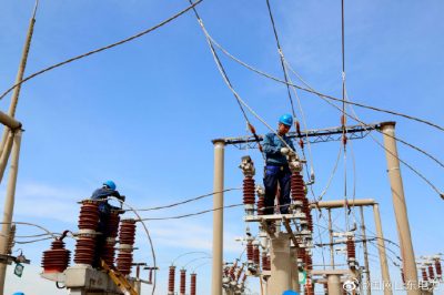 蓬莱市供电公司对35千伏遇驾夼站进行改造