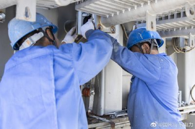 110千伏俚江站1号主变大修工作顺利完工