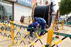 蓬莱市供电公司对10千伏上营线进行改造升级