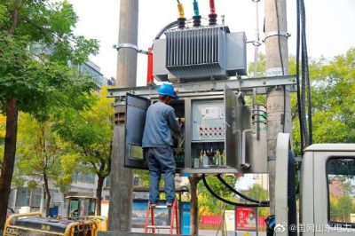 东路线24号杆新增400千伏安台架变压器
