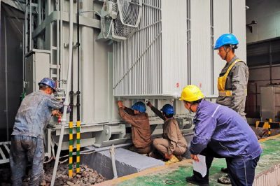 圆满完成110千伏牛角沱变电站主变压器大修