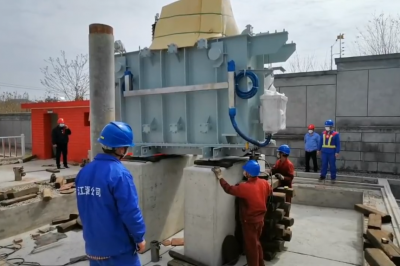 天福变电站增容扩建工程现场