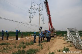 35千伏东张线迁改工程现场