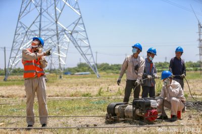 江苏常州中吴至湖滨220千伏线路工程现场