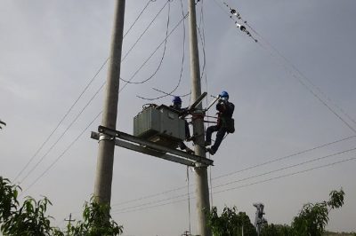 东里镇龙王峪新村农灌配套施工现场