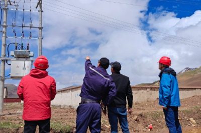丽水供电公司援藏帮扶首条电力援建项目全线通电