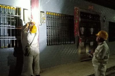 对辖区线路设备进行夜间日常巡视