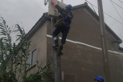 针对辖区内渔民村、乡政府小区台区和沿河渠线路的杆塔进行巡视