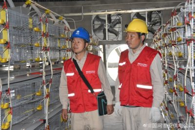 红马甲服务养殖户 投运前安全用电检查