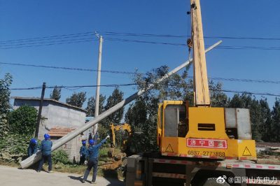 在10千伏四十里五线与10千伏西崖线联络工程施工