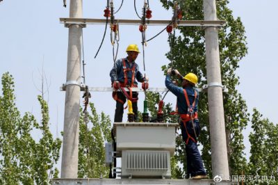 对辖区10千伏线路、配电台区设备进行巡视消缺