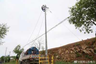 在10千伏卧龙线进行升级改造