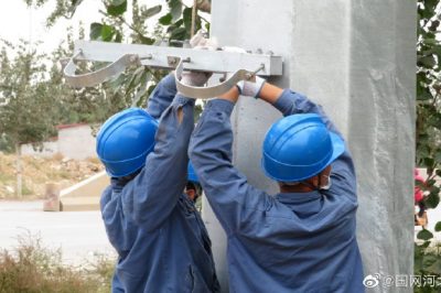 为110千伏淮镇变电站10千伏新建线路组装钢杆