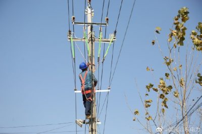 对10千伏北鄌郚线部分老旧线路进行施工改造