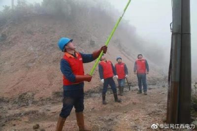 为10千伏次黎山支线除冰